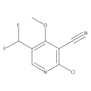2-Chloro-5-(difluoromethyl)-4-methoxynicotinonitrile Structure