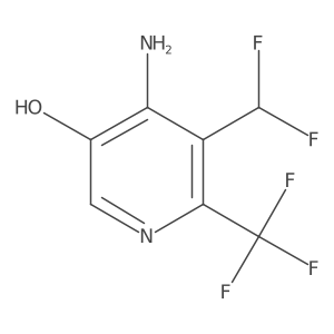 4-Amino-5-(difluoromethyl)-6-(trifluoromethyl)pyridin-3-ol Structure