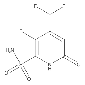 4-(Difluoromethyl)-3-fluoro-6-hydroxypyridine-2-sulfonamide结构式