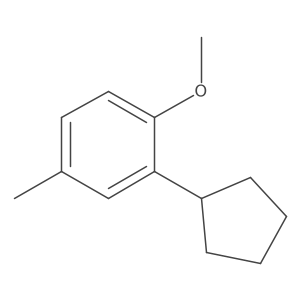 Benzene, 2-cyclopentyl-1-methoxy-4-methyl- Structure