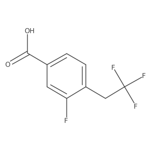 3-Fluoro-4-(2,2,2-trifluoroethyl)benzoic acid Structure