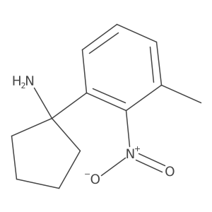 1-(3-Methyl-2-nitrophenyl)cyclopentan-1-amine Structure
