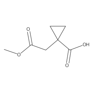 1-(2-Methoxy-2-oxoethyl)cyclopropane-1-carboxylic acid Structure