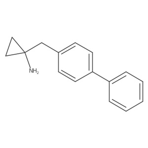 1-[(4-Phenylphenyl)methyl]cyclopropan-1-amine Structure
