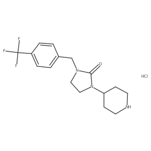 1-Piperidin-4-yl-3-(4-trifluoromethyl-benzyl)-imidazolidin-2-one Hydrochloride结构式
