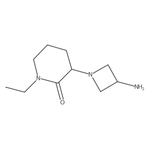 3-(3-Aminoazetidin-1-yl)-1-ethylpiperidin-2-one结构式