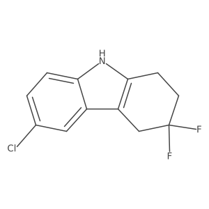 6-chloro-3,3-difluoro-2,3,4,9-tetrahydro-1H-carbazole结构式