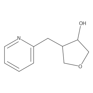4-[(Pyridin-2-yl)methyl]oxolan-3-ol结构式