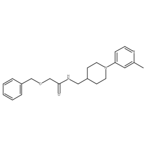 2-(benzyloxy)-N-((1-(2-methylpyridin-4-yl)piperidin-4-yl)methyl)acetamide Structure