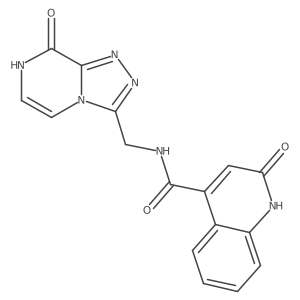 2-hydroxy-N-((8-hydroxy-[1,2,4]triazolo[4,3-a]pyrazin-3-yl)methyl)quinoline-4-carboxamide结构式