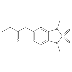 N-(1,3-dimethyl-2,2-dioxido-1,3-dihydrobenzo[c][1,2,5]thiadiazol-5-yl)propionamide Structure