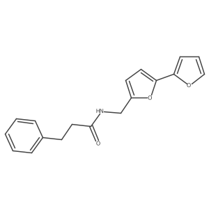 N-([2,2'-bifuran]-5-ylmethyl)-3-phenylpropanamide结构式