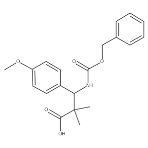3-{[(Benzyloxy)carbonyl]amino}-3-(4-methoxyphenyl)-2,2-dimethylpropanoic acid Structure