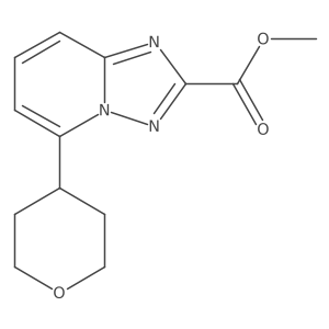 Methyl 5-(tetrahydro-2H-pyran-4-yl)-[1,2,4]triazolo[1,5-a]pyridine-2-carboxylate Structure