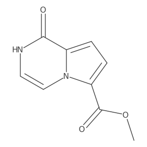 Methyl 1-hydroxypyrrolo[1,2-a]pyrazine-6-carboxylate结构式