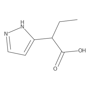 2-(1H-pyrazol-3-yl)butanoic acid结构式