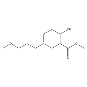 Methyl 4-hydroxy-1-(3-methoxypropyl)piperidine-3-carboxylate Structure