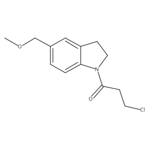 3-Chloro-1-(5-(methoxymethyl)indolin-1-yl)propan-1-one结构式
