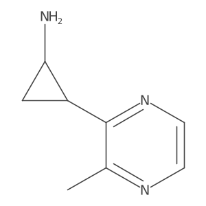 2-(3-Methylpyrazin-2-yl)cyclopropan-1-amine Structure