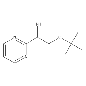 (1R)-2-(tert-butoxy)-1-(pyrimidin-2-yl)ethan-1-amine结构式