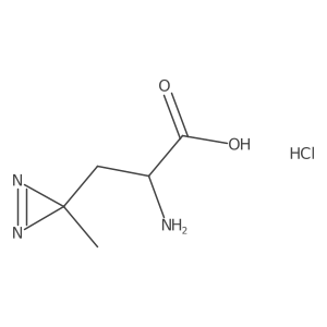 2-Amino-3-(3-methyl-3H-diazirin-3-yl)propanoic acid hydrochloride Structure
