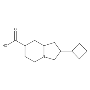 2-Cyclobutyl-octahydroindolizine-7-carboxylic acid Structure