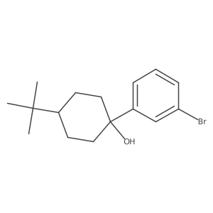 1-(3-Bromophenyl)-4-tert-butylcyclohexan-1-ol结构式