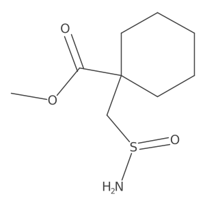 Methyl 1-[(aminosulfinyl)methyl]cyclohexane-1-carboxylate结构式