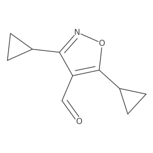 3,5-Dicyclopropyl-1,2-oxazole-4-carbaldehyde Structure