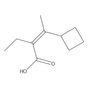 (2Z)-3-cyclobutyl-2-ethylbut-2-enoic acid Structure