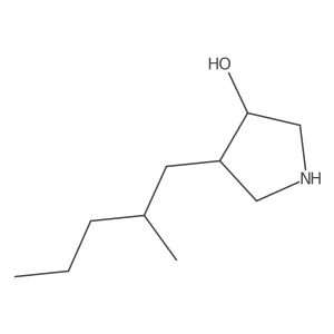 4-(2-Methylpentyl)pyrrolidin-3-ol Structure