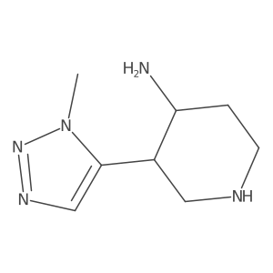 3-(1-methyl-1H-1,2,3-triazol-5-yl)piperidin-4-amine Structure