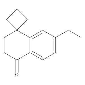 7'-ethyl-3',4'-dihydro-2'H-spiro[cyclobutane-1,1'-naphthalene]-4'-one结构式