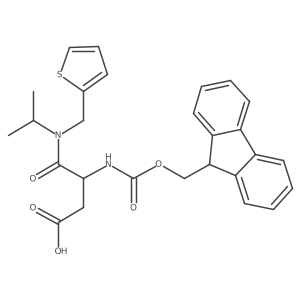 3-({[(9H-fluoren-9-yl)methoxy]carbonyl}amino)-3-[(propan-2-yl)[(thiophen-2-yl)methyl]carbamoyl]propanoic acid Structure
