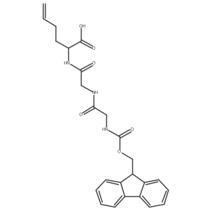2-{2-[2-({[(9H-fluoren-9-yl)methoxy]carbonyl}amino)acetamido]acetamido}hex-5-enoic acid Structure