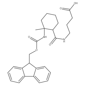 4-{[2-({[(9H-fluoren-9-yl)methoxy]carbonyl}amino)-2-methylcyclohexyl]formamido}butanoic acid结构式