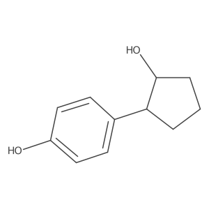 4-(2-Hydroxycyclopentyl)phenol结构式