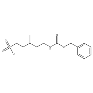 benzyl N-[5-(chlorosulfonyl)-3-methylpentyl]carbamate Structure