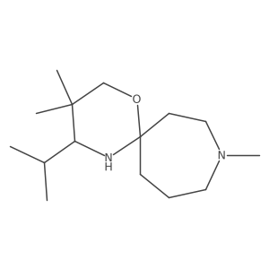 3,3,9-Trimethyl-4-(propan-2-yl)-1-oxa-5,9-diazaspiro[5.6]dodecane Structure