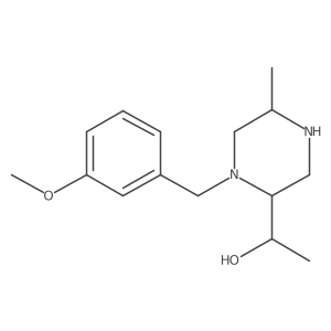 (1S)-1-((5S)-1-(3-Methoxybenzyl)-5-methylpiperazin-2-yl)ethan-1-ol Structure