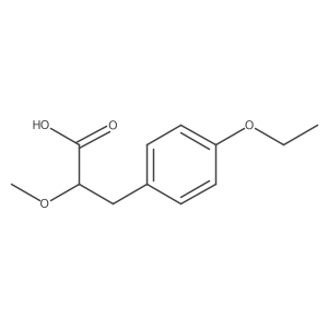 3-(4-Ethoxyphenyl)-2-methoxypropanoic acid Structure