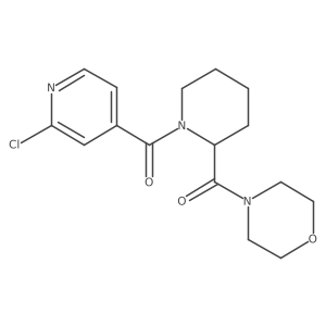 4-[1-(2-Chloropyridine-4-carbonyl)piperidine-2-carbonyl]morpholine Structure