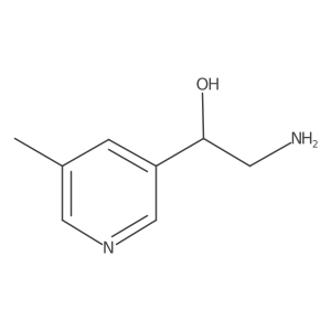 (1S)-2-amino-1-(5-methylpyridin-3-yl)ethan-1-ol结构式