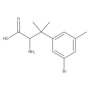 2-Amino-3-(3-bromo-5-methylphenyl)-3-methylbutanoic acid Structure