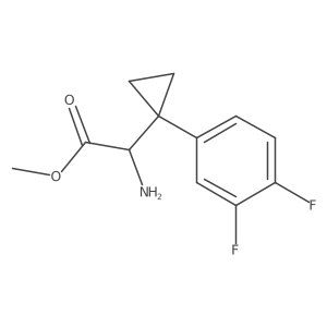 Methyl 2-amino-2-[1-(3,4-difluorophenyl)cyclopropyl]acetate Structure