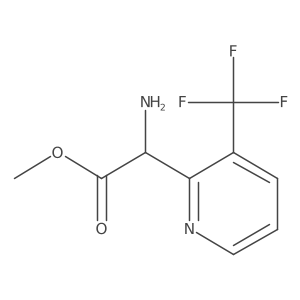 Methyl 2-amino-2-[3-(trifluoromethyl)pyridin-2-yl]acetate结构式