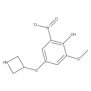 4-(Azetidin-3-yloxy)-2-methoxy-6-nitrophenol Structure