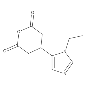 4-(1-ethyl-1H-imidazol-5-yl)oxane-2,6-dione结构式