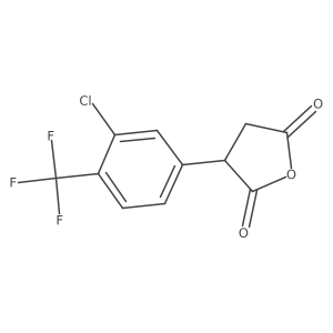 3-[3-Chloro-4-(trifluoromethyl)phenyl]oxolane-2,5-dione Structure