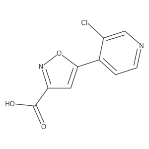 5-(3-Chloropyridin-4-yl)-1,2-oxazole-3-carboxylic acid结构式